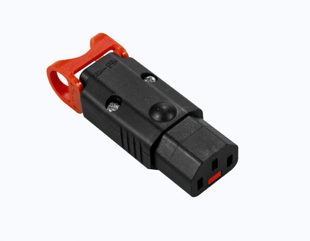 IEC LOCK+ The World's First Locking Rewireable IEC320-C13 Connector 