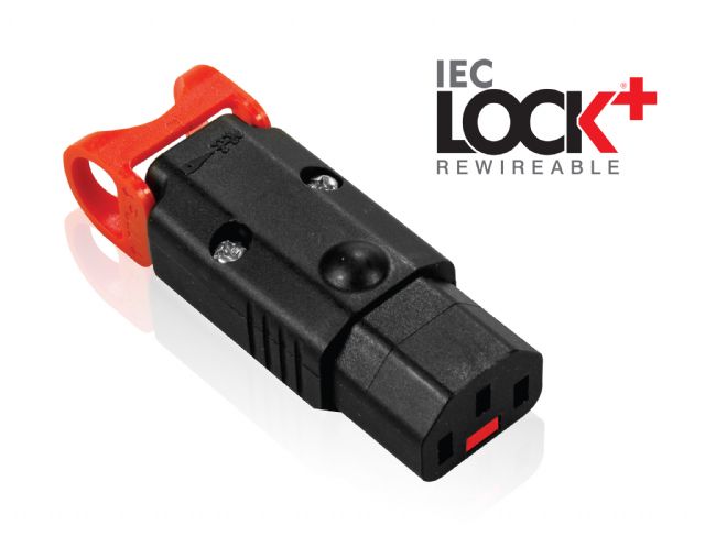 IEC LOCK+ "The World's First Locking Rewireable IEC320-C13 Connector" 
