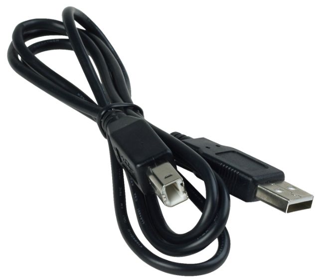 USB 2.0 "A" to "B" 15' Black