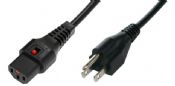 CL60360-LOCK 6 FT N. American IEC-Lock Power Cord 18AWG (Free Ground Shipping!)
