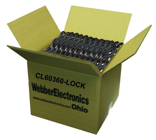 Bulk 100 QTY CL60360-LOCK 6 FT N. American IEC-Lock Power Cord 18AWG (Free Economy Shipping!)