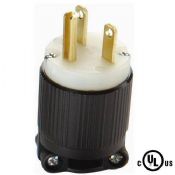 NEMA 6-15P Replacement Plug-Black Durable Nylon