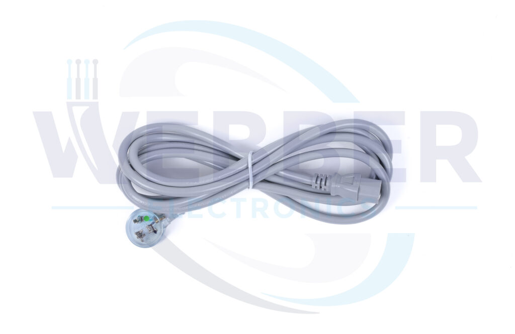 Hospital Grade Right Angle NEMA 5-15P Clear Plug to IEC320-C13 10