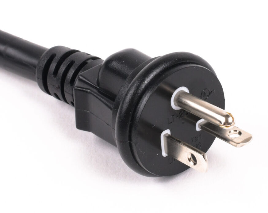 Kentek 6ft Black Power Cord – NEMA 6-20P To IEC60320 C19, 12AWG 20A/250V SJT, UL/CSA Listed