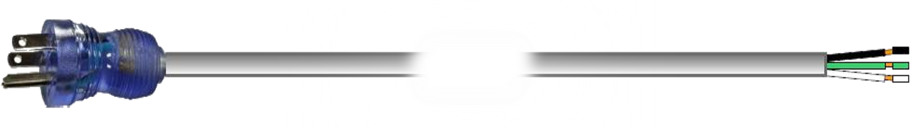 Hospital Grade Nema P To Roj And Strip Gray Power Cord Photo Image . . . . . . - Webber Electronics