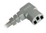 Hospital Grade Right Angle Iec C Gray Photo Image . . . - Webber Electronics