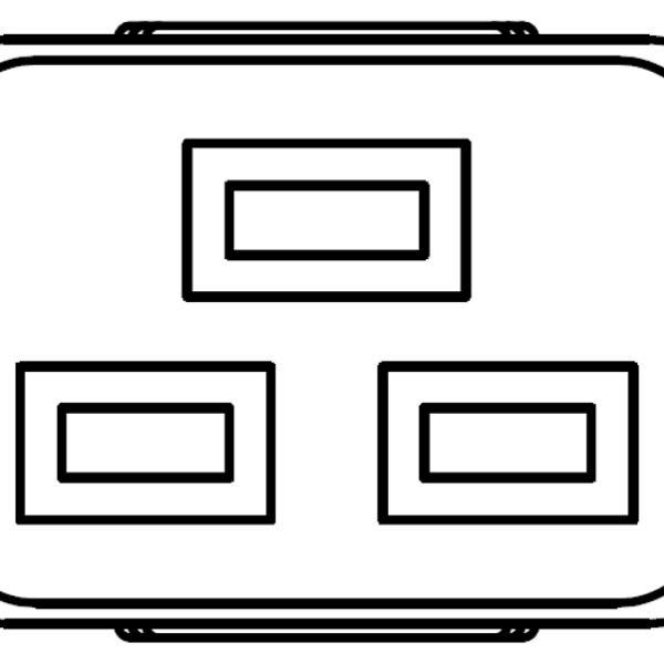 Iec C Connector Line Art . . . . . . - Webber Electronics