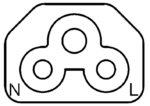 Iec C Connector Line Art . . . - Webber Electronics