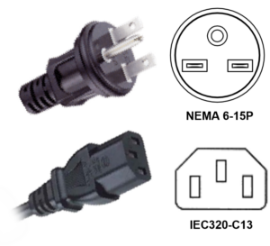 Nema P Black Plug To Iec C Black Connector Photo Image And Line Art . . . . . . - Webber Electronics