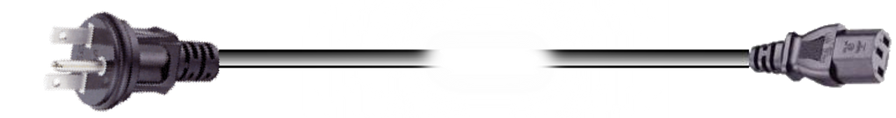 Nema P Black Plug To Iec C Black Connector Power Cord Photo Image . . . - Webber Electronics