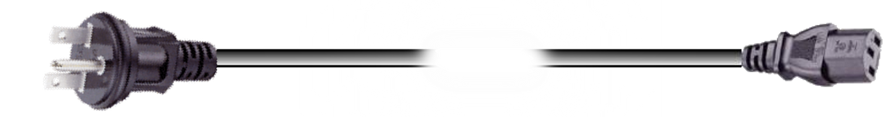 Nema P Black Plug To Iec C Black Connector Power Cord Photo Image . . . . . . - Webber Electronics